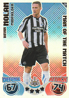 Kevin Nolan Newcastle United 2010/11 Topps Match Attax Man of the Match #418